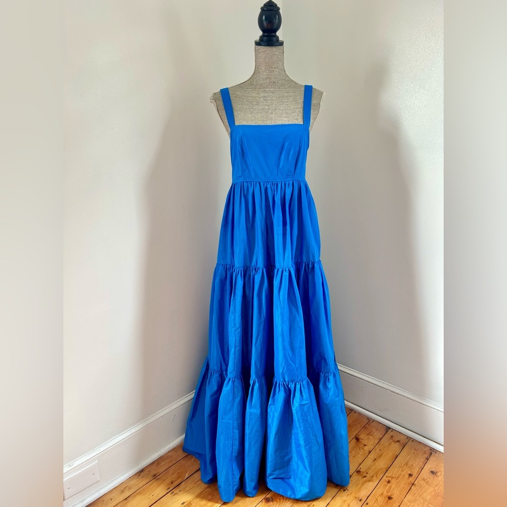 JCrew Tiered Maxi Dress in Taffeta 4